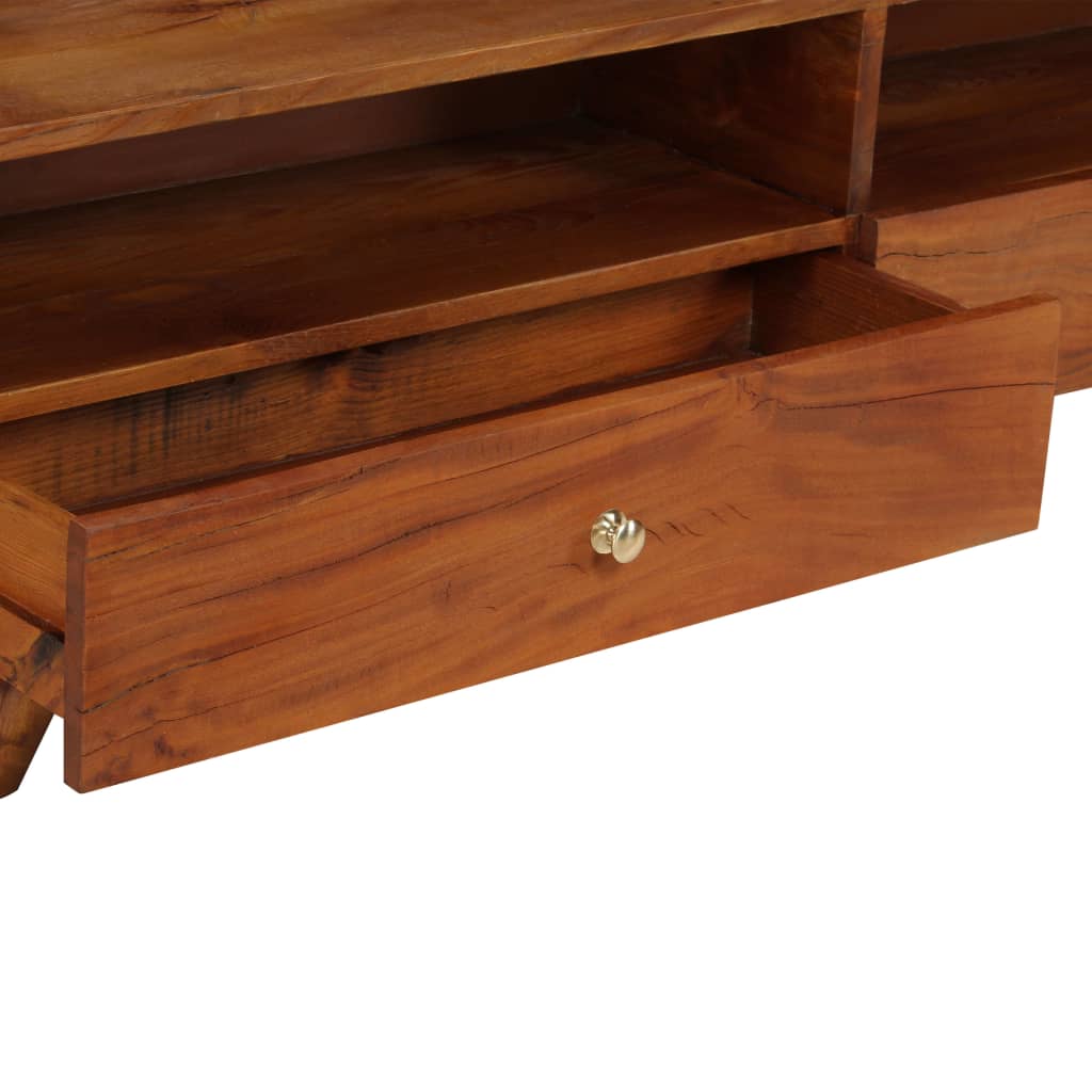 Comodă Tv, 140 X 30 X 40 Cm, Lemn Masiv Reciclat