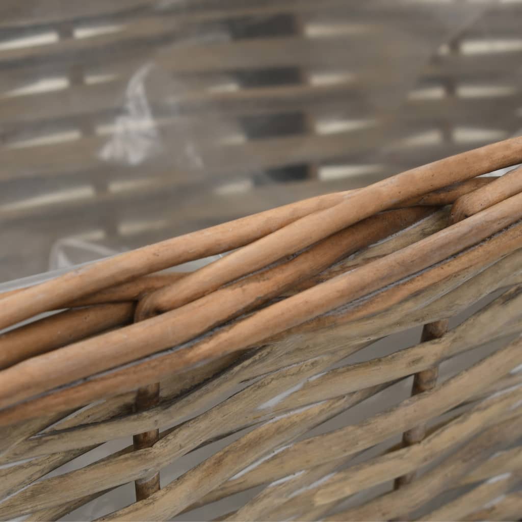 Jardinieră De Balcon, 2 Buc., 40 Cm, Răchită Căptușeală Pe