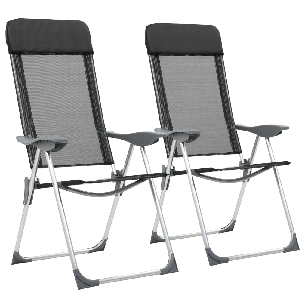 Scaune De Camping Pliante, 2 Buc., , Aluminiu