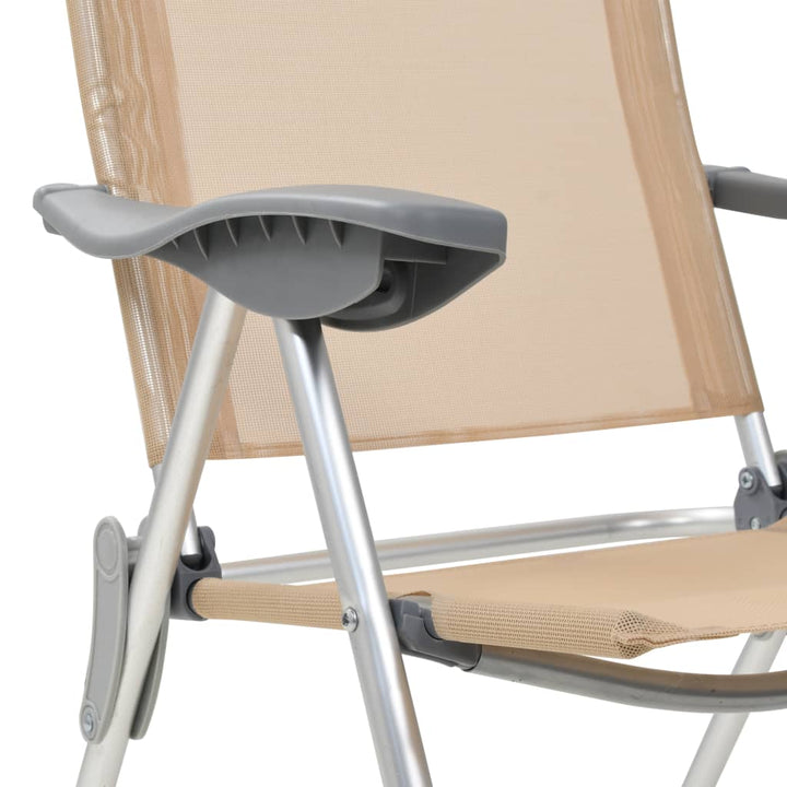 Scaune De Camping Pliante, 2 Buc., , Aluminiu