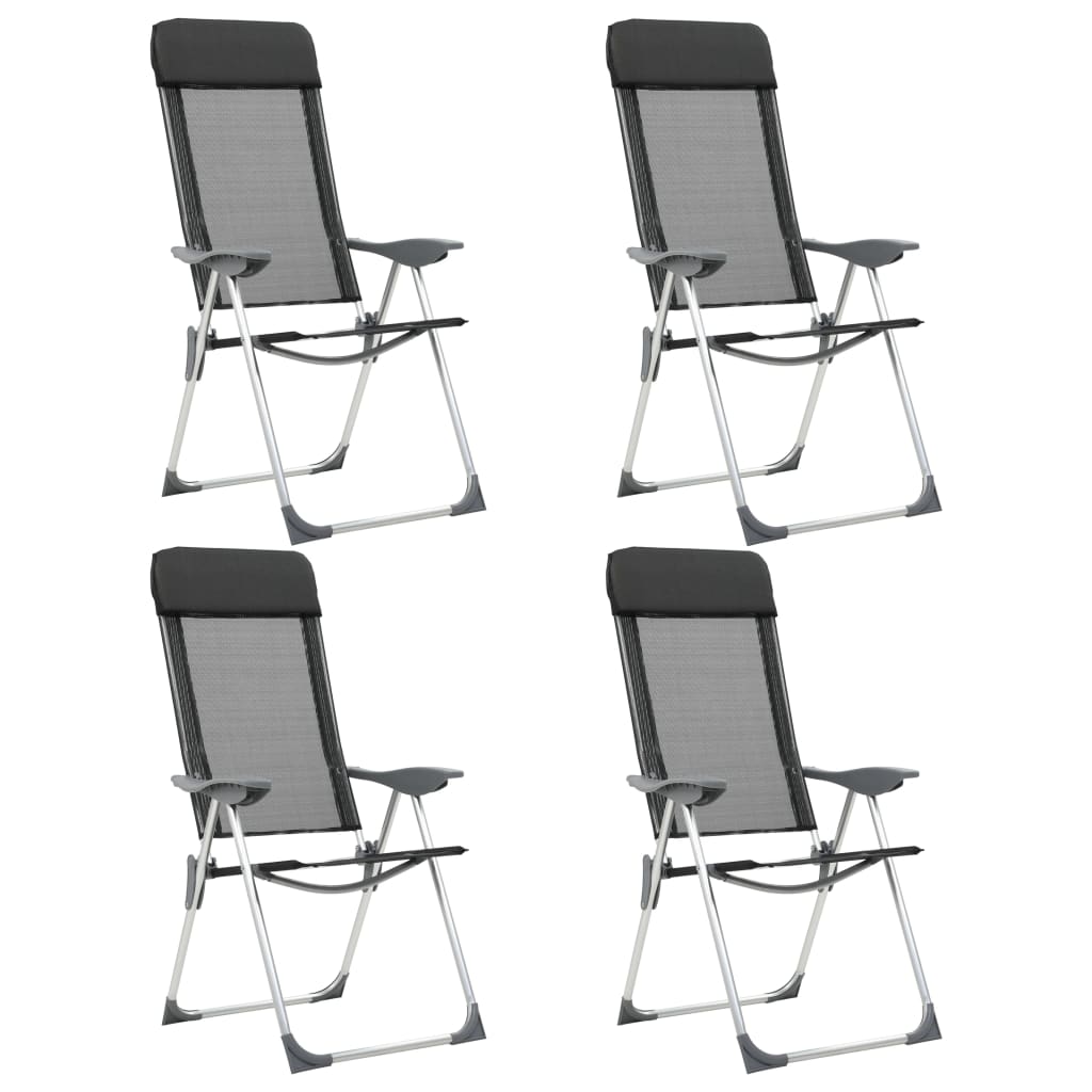 Scaune De Camping Pliante, 2 Buc., , Aluminiu