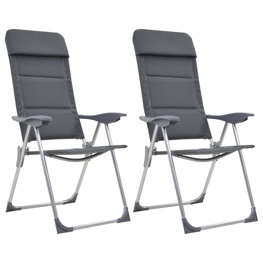 Scaun De Camping, 2 Buc, , 58 X 69 X 111 Cm, Aluminiu