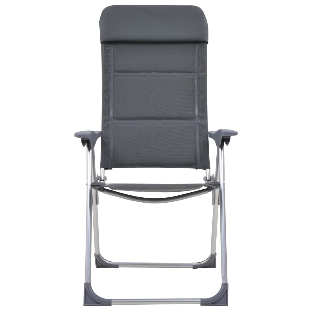 Scaun De Camping, 2 Buc, , 58 X 69 X 111 Cm, Aluminiu