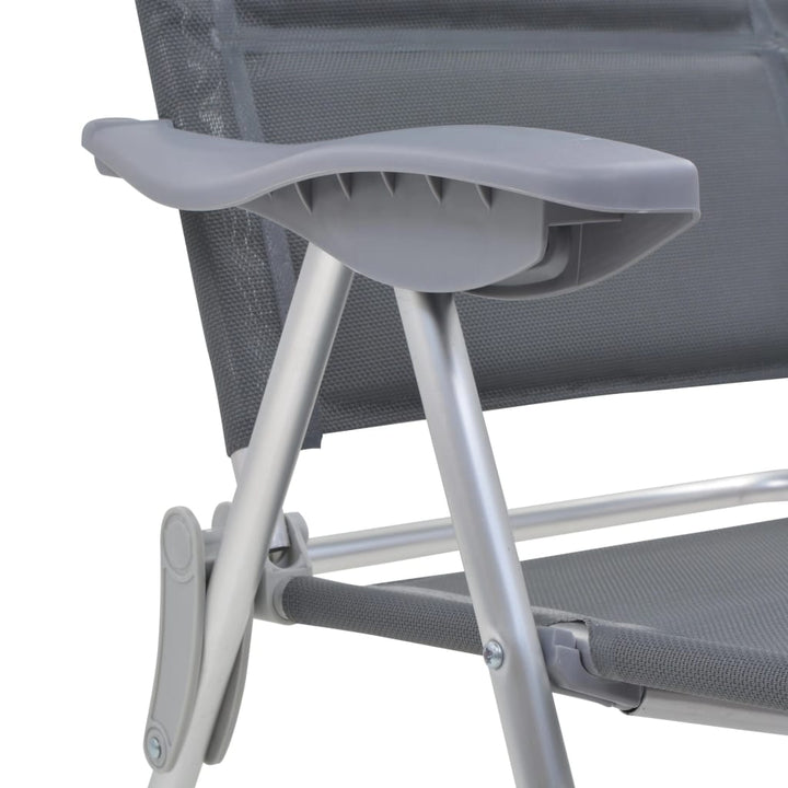 Scaun De Camping, 2 Buc, , 58 X 69 X 111 Cm, Aluminiu