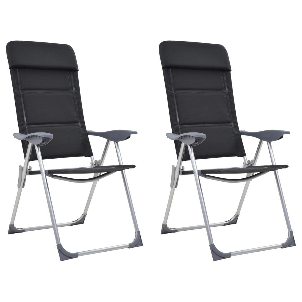 Scaun De Camping, 2 Buc, , 58 X 69 X 111 Cm, Aluminiu