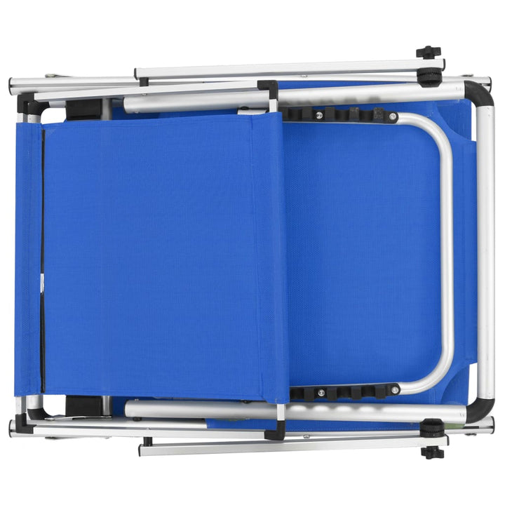 Șezlong Plajă Pliabil Acoperiș Aluminiu & Textilenă