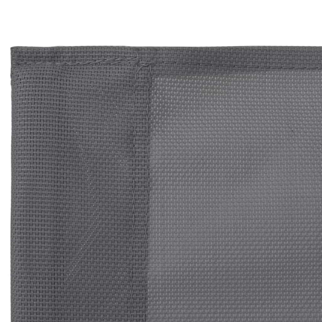 Set Mobilier De Grădină, 4 Piese, Gri, Oțel Și Textil