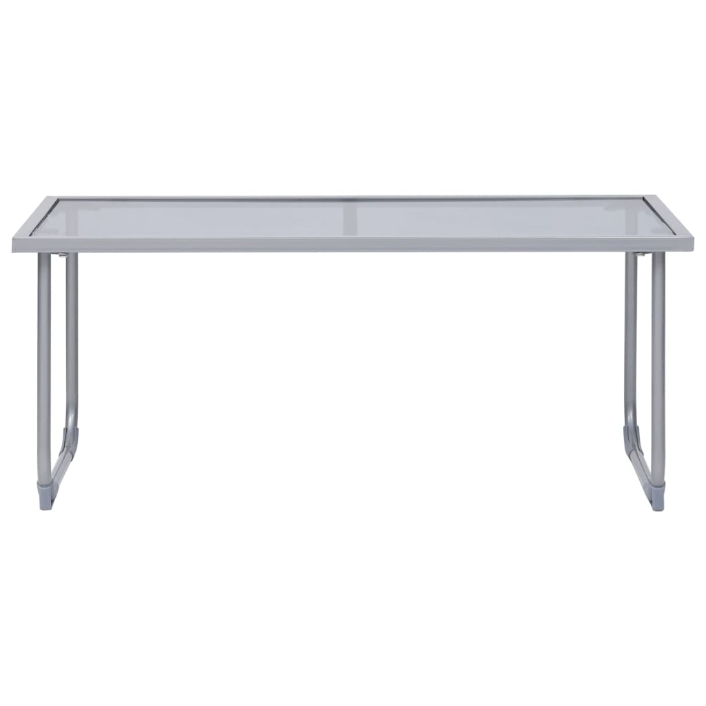 Set Mobilier De Grădină, 4 Piese, Negru, Oțel Și Textil