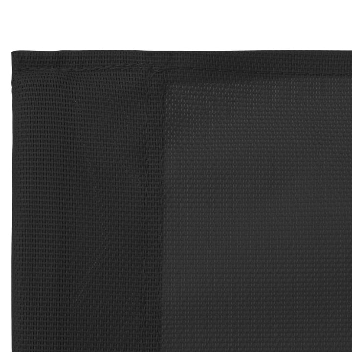 Set Mobilier De Grădină, 4 Piese, Negru, Oțel Și Textil