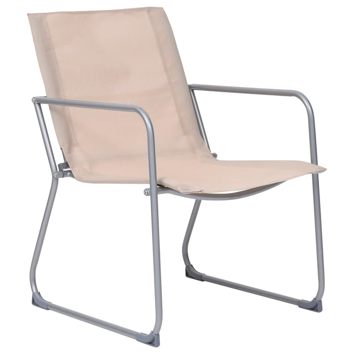 Set Mobilier De Grădină, 4 Piese, Crem, Oțel Și Textil