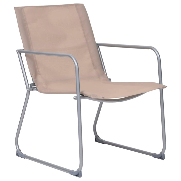 Set Mobilier De Grădină, 4 Piese, Gri Taupe, Oțel Și Textil