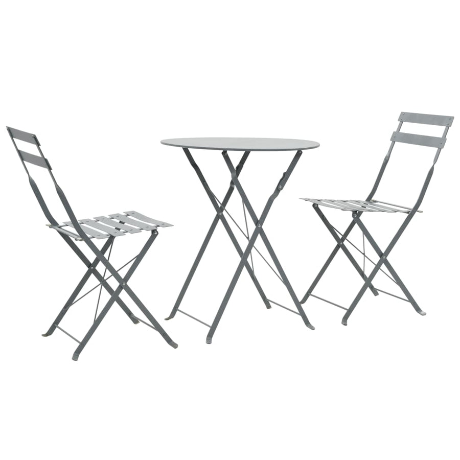 Set Mobilier Bistro, 3 Piese, , Oțel