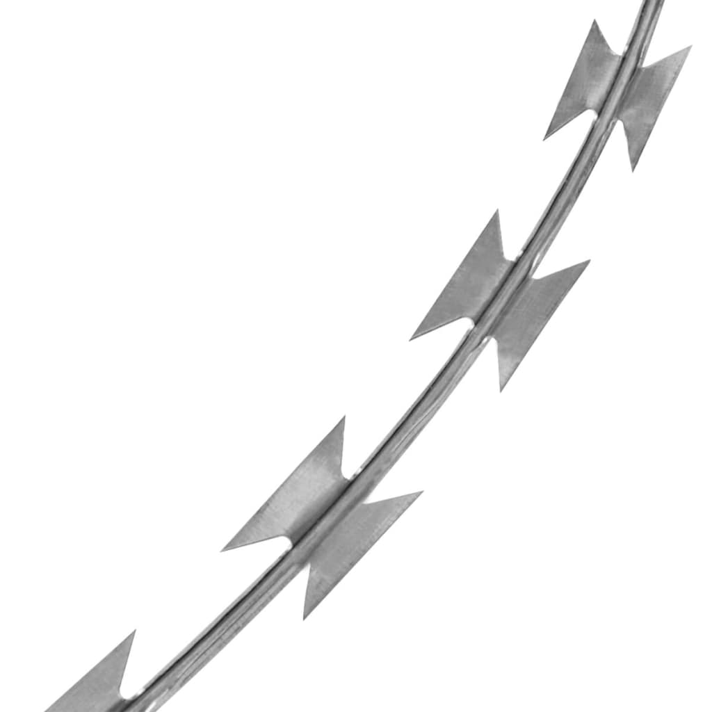 Sârmă Ghimpată Cu Cleme Concertina Nato, Oțel Galvanizat, 300 M