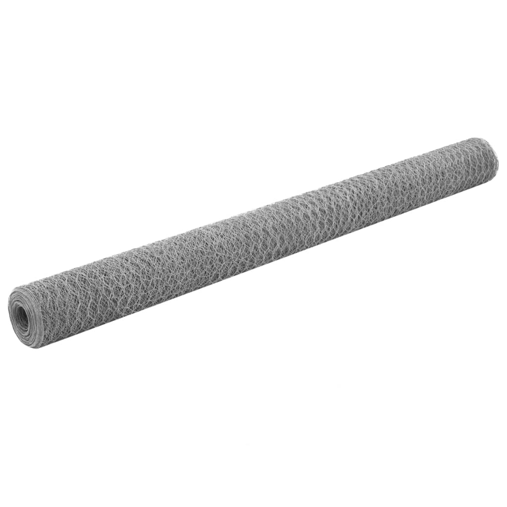 Plasă De Sârmă Găini, , 25 X 1,5 M, Oțel Galvanizat