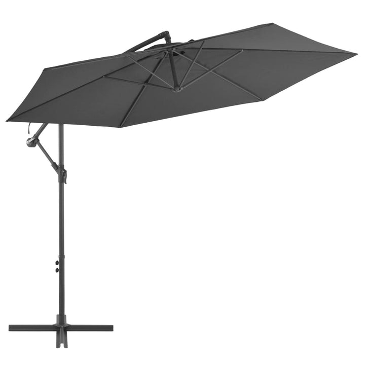 Umbrelă În Consolă, Stâlp Din Aluminiu, Cărămiziu, 300 Cm