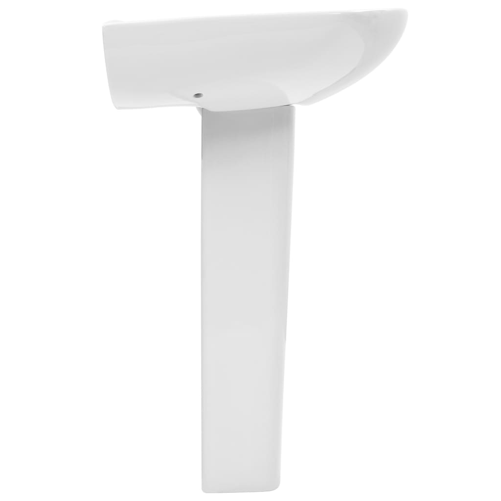 Lavoar Cu Piedestal, Alb, 650 X 520 X 200 Mm, Ceramică