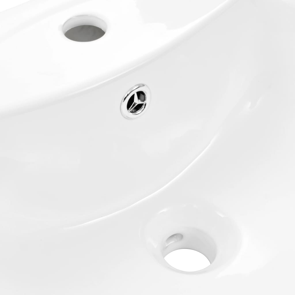 Lavoar Cu Piedestal, Alb, 650 X 520 X 200 Mm, Ceramică