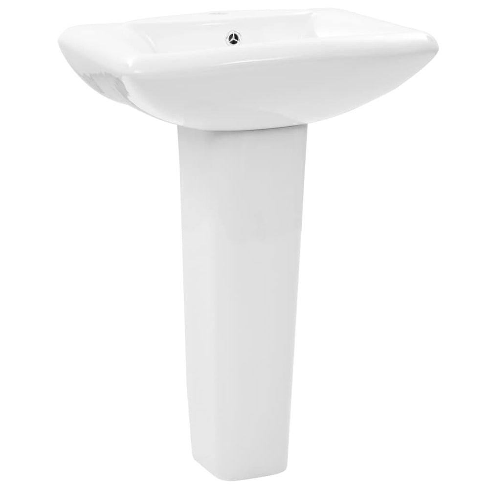 Lavoar Cu Piedestal, Alb, 580 X 470 X 200 Mm, Ceramică