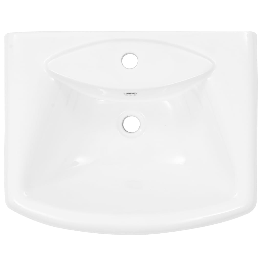 Lavoar Cu Piedestal, Alb, 580 X 470 X 200 Mm, Ceramică