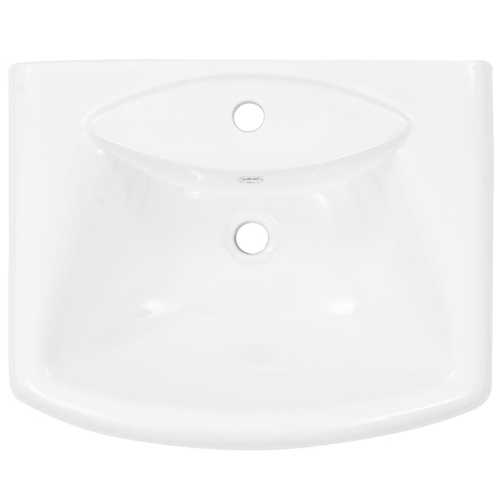 Lavoar Cu Piedestal, Alb, 580 X 470 X 200 Mm, Ceramică
