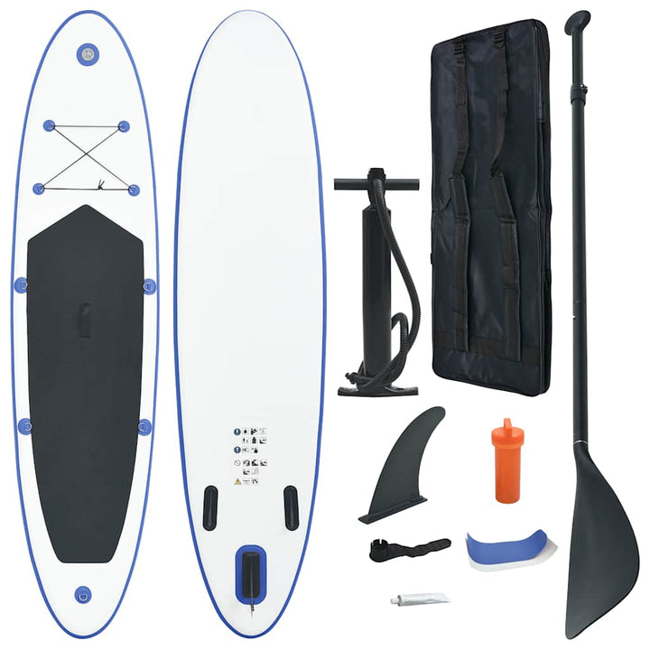 Set Placă Stand Up Paddle Sup Surf Gonflabilă, Și Alb