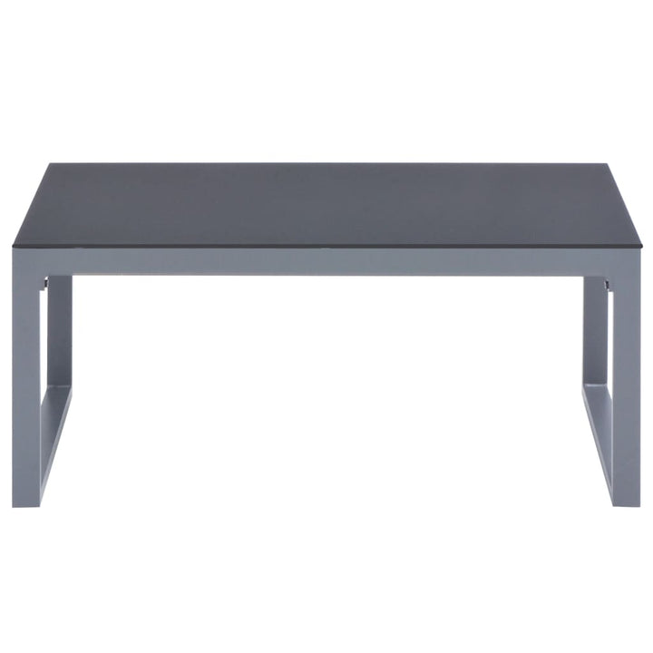 Set Mobilier De Grădină Cu Perne 3 Piese Negru Aluminiu