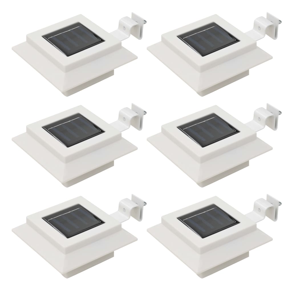 Lămpi Solare De Exterior, 12 Buc., , 12 Cm, Pătrat, Led