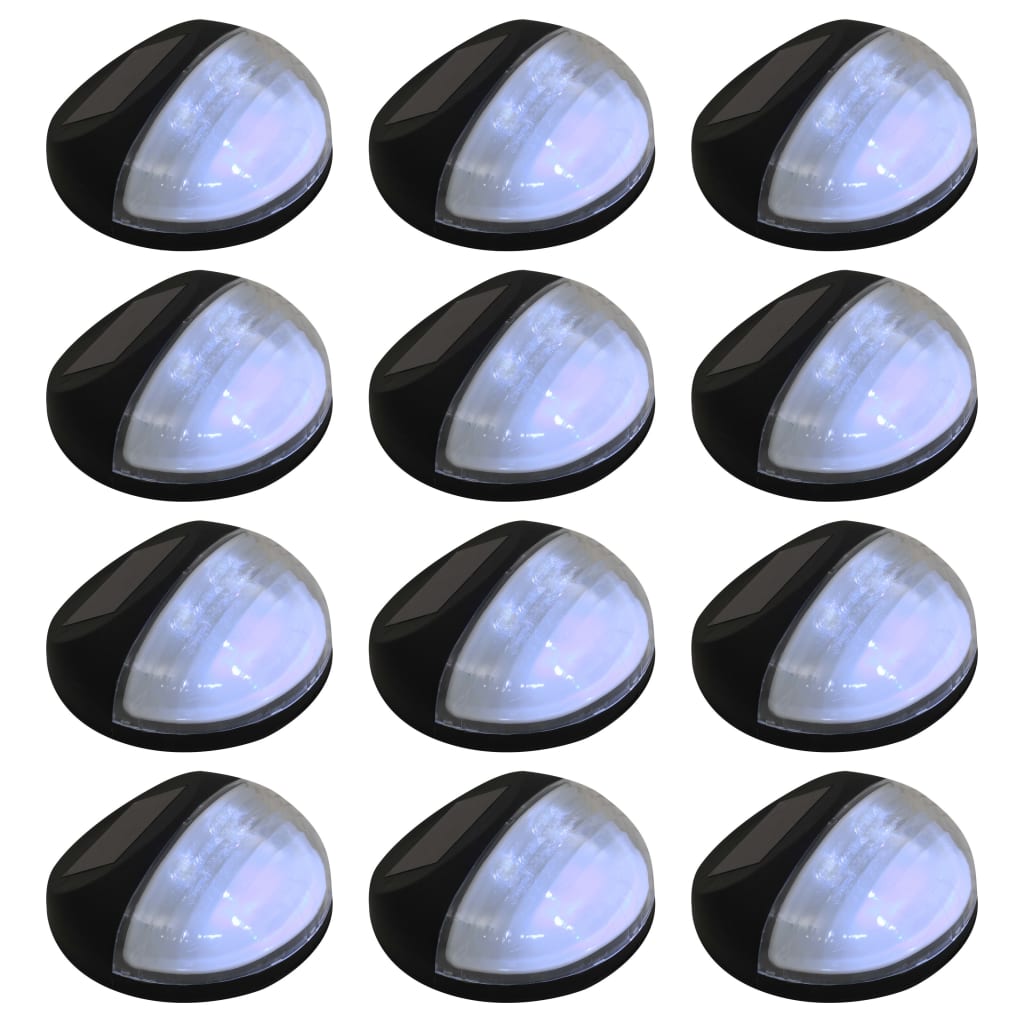 Lămpi Solare De Exterior Cu Led-Uri, 12 Buc., , Rotund