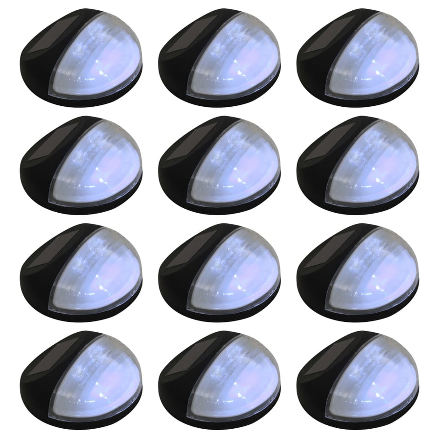 Lămpi Solare De Exterior Cu Led-Uri, 12 Buc., , Rotund
