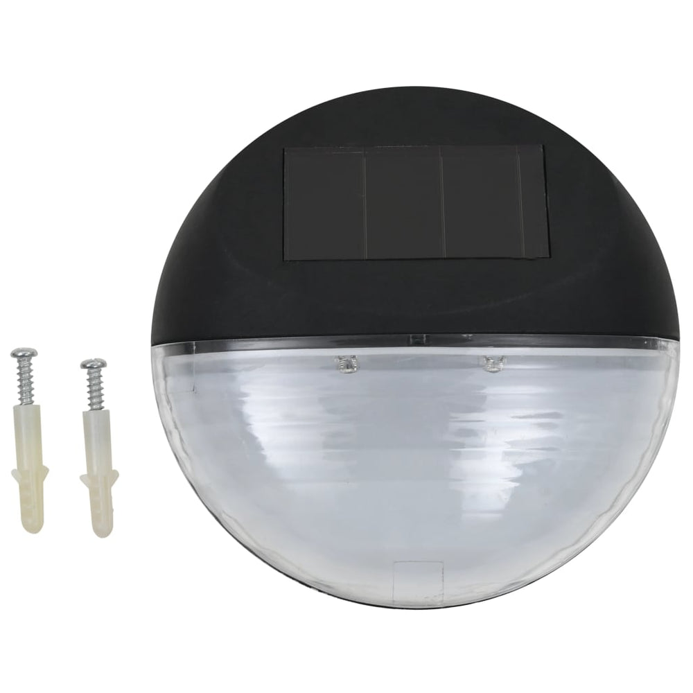 Lămpi Solare De Exterior Cu Led-Uri, 12 Buc., , Rotund