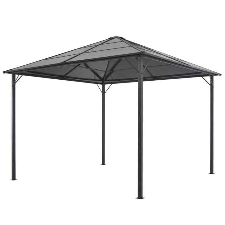 Pavilion Cu Acoperiș, Negru, 4 X 3 X 2,6 M, Aluminiu