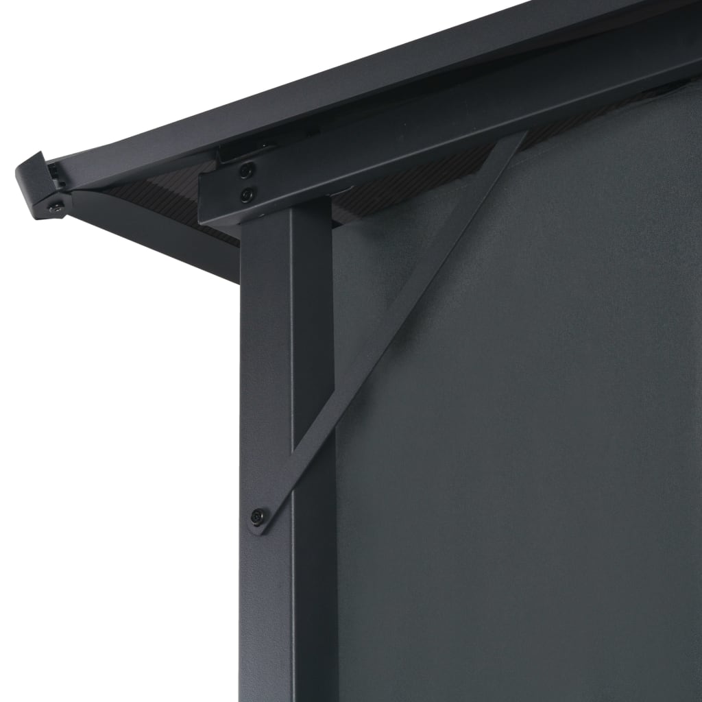 Pavilion Cu Perdea, Negru, 4 X 3 X 2,6 M, Aluminiu
