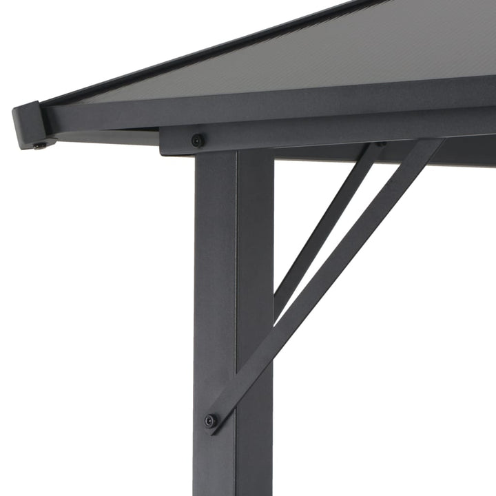 Pavilion Cu Acoperiș, Negru, 4 X 3 X 2,6 M, Aluminiu