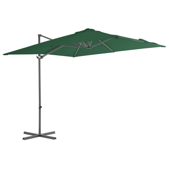 Umbrelă În Consolă Cu Stâlp Din Oțel, Cărămiziu, 300 Cm