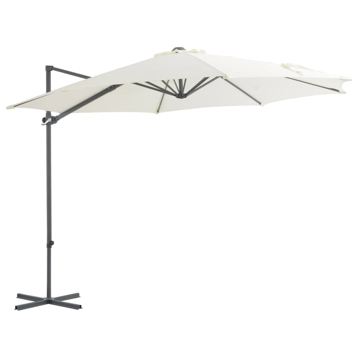 Umbrelă În Consolă Cu Stâlp Din Oțel, Cărămiziu, 300 Cm