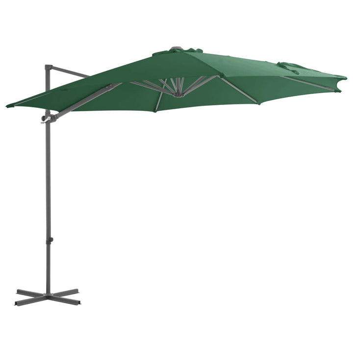 Umbrelă În Consolă Cu Stâlp Din Oțel, Cărămiziu, 300 Cm