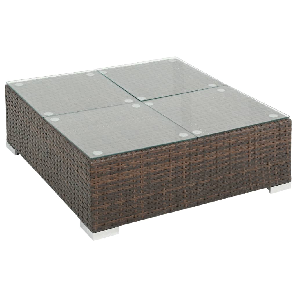 Set Mobilier De Grădină Cu Perne, 8 Piese, , Poliratan