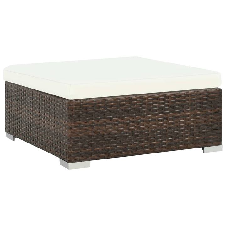 Set Mobilier De Grădină Cu Perne, 8 Piese, , Poliratan