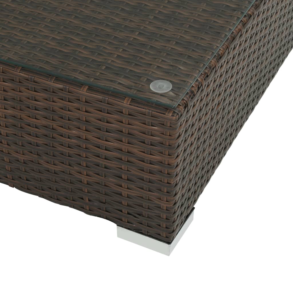 Set Mobilier De Grădină Cu Perne, 8 Piese, , Poliratan