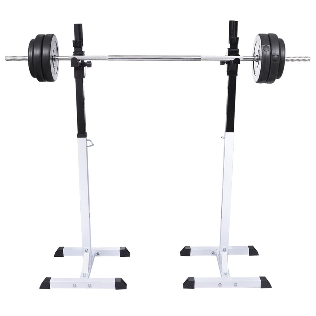 Suport Haltere Genuflexiuni Cu Halteră Și Set Gantere 30,5 Kg