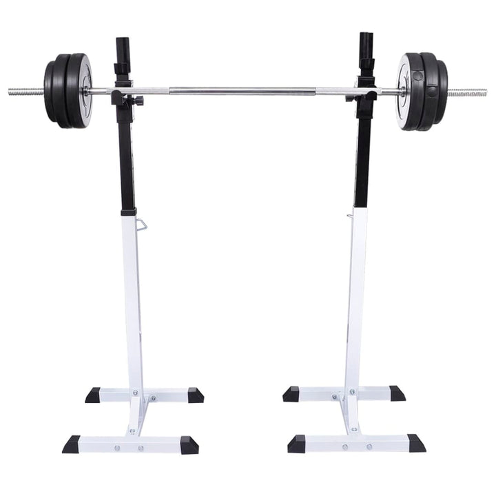 Suport Haltere Genuflexiuni Cu Halteră Și Set Gantere 30,5 Kg
