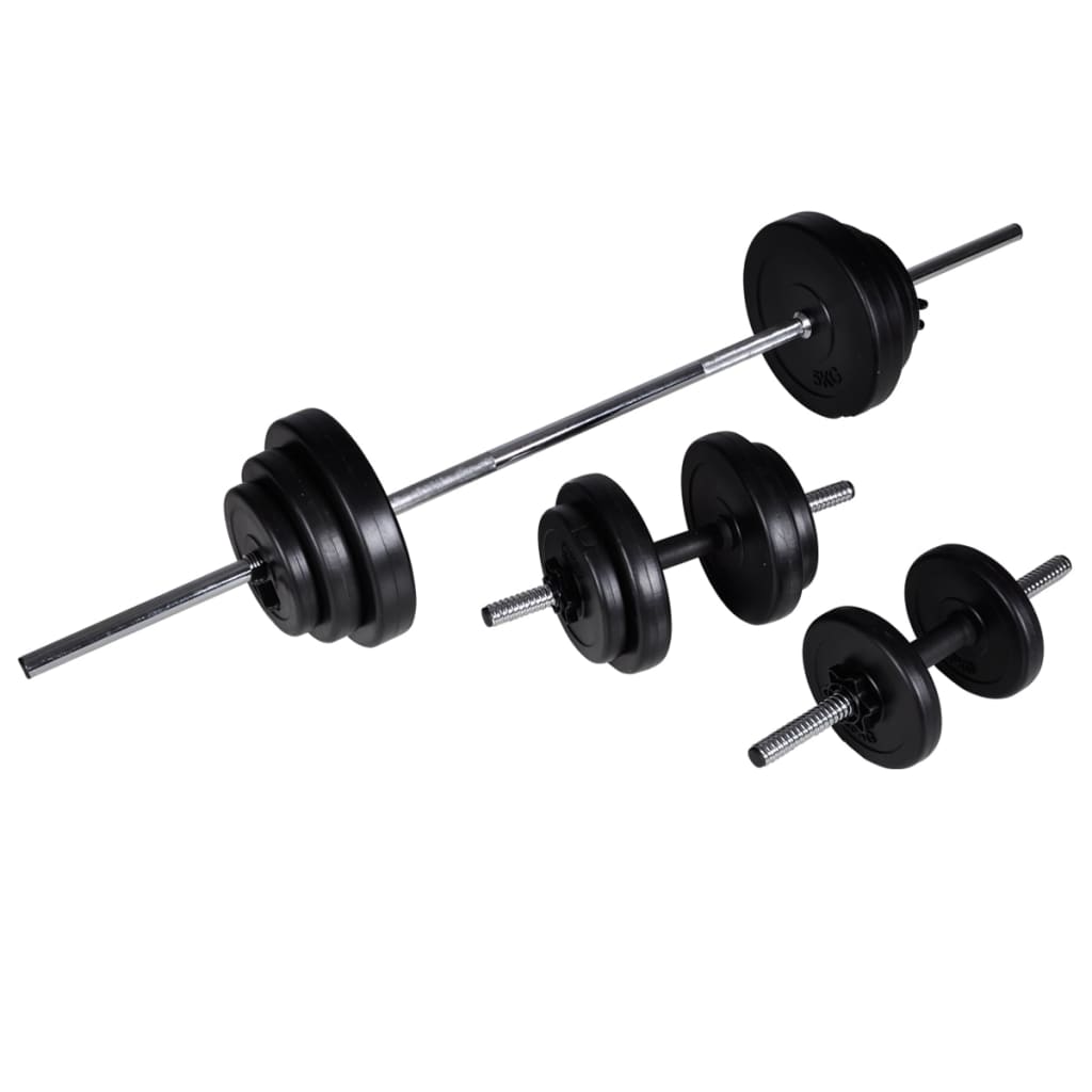 Turn De Forță Montat Pe Perete Cu Set Haltere & Gantere 30,5 Kg