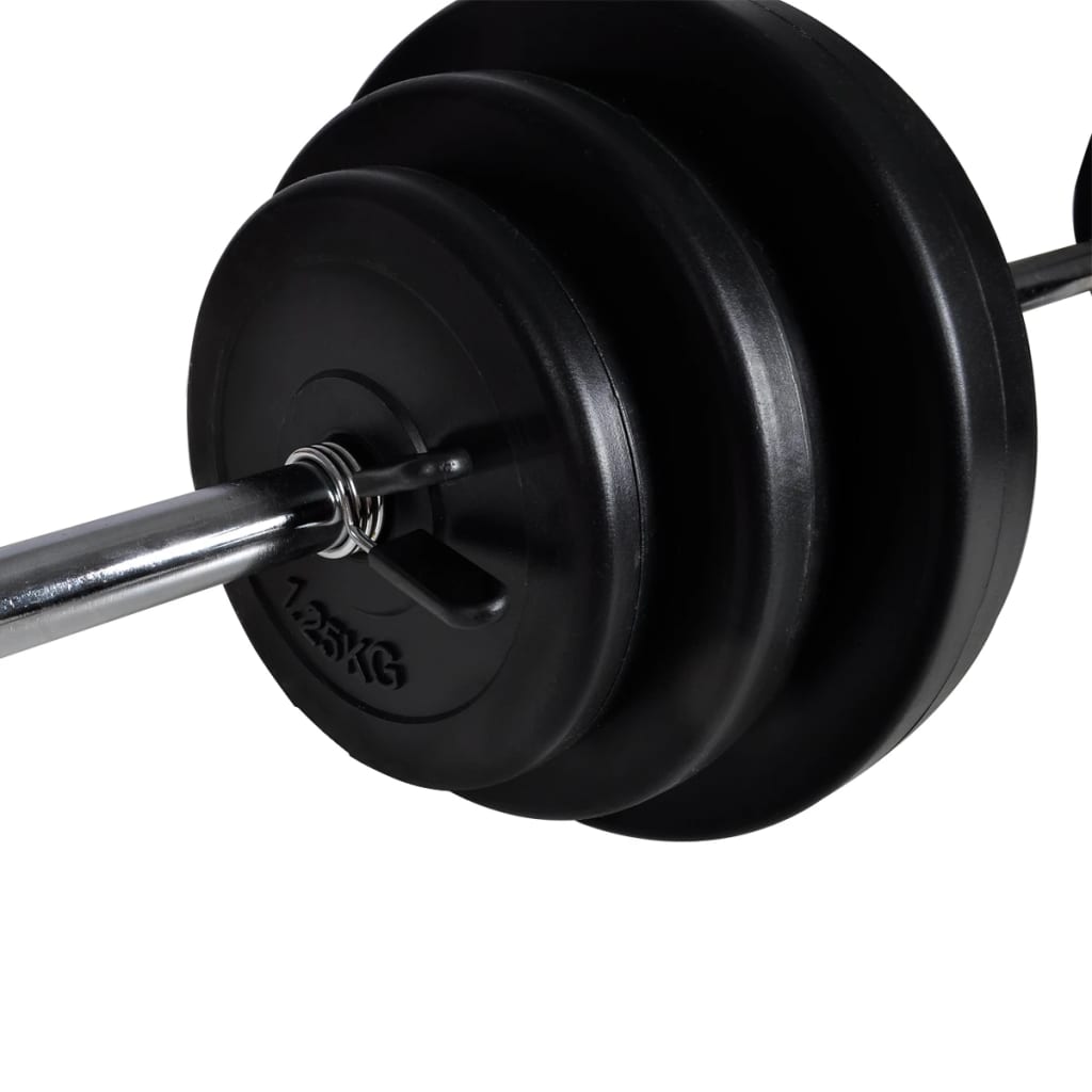 Turn De Forță Montat Pe Perete Cu Set Haltere & Gantere 30,5 Kg