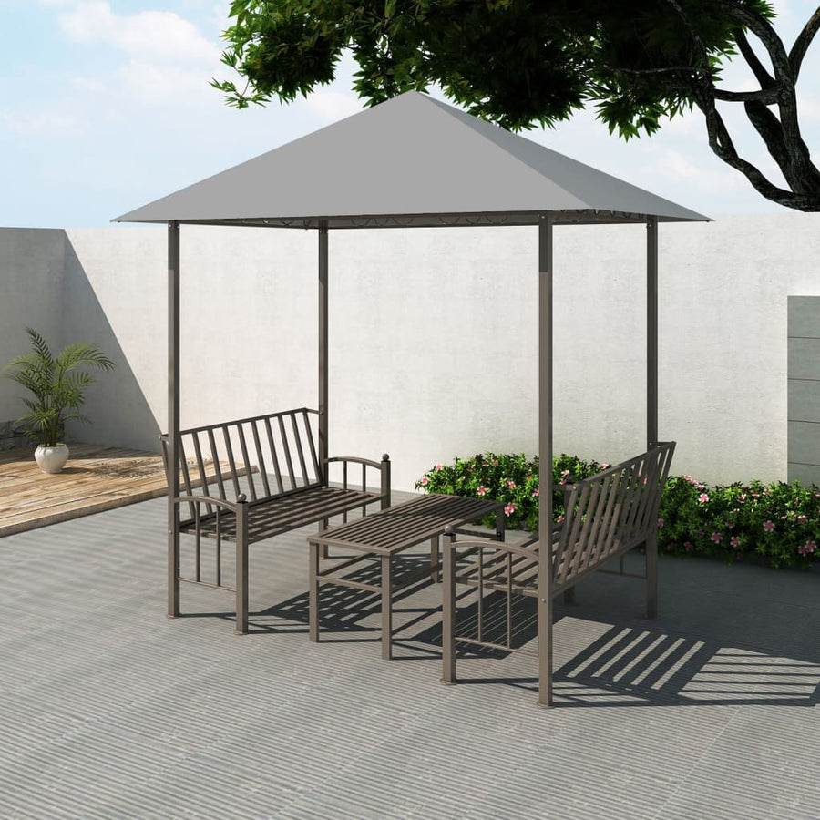 Pavilion De Grădină Cu Masă Și Bănci, , 2,5X1,5X2,4 M