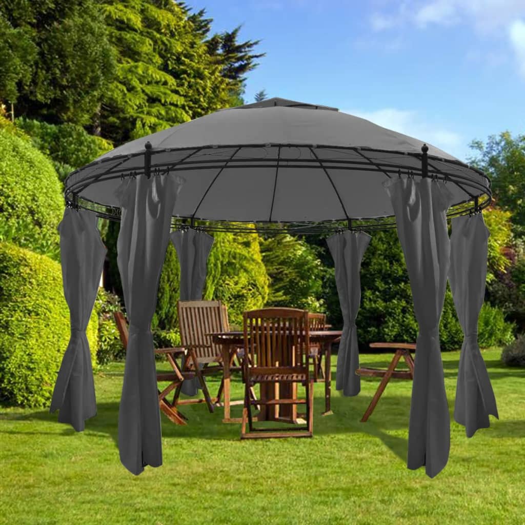 Pavilion Cu Perdele, 3,5 X 2,7 M, Rotund
