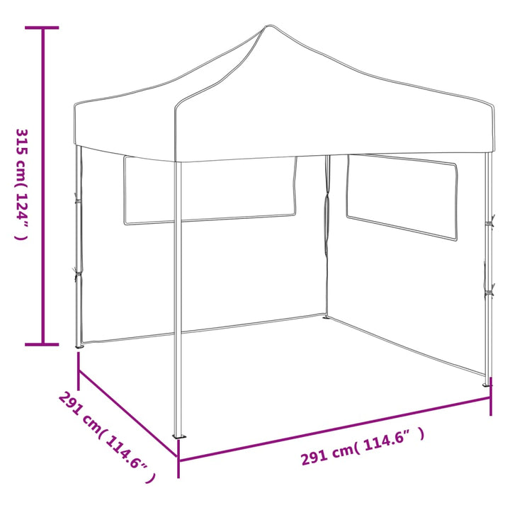 Cort Pliabil Cu 2 Pereți, , 3 X 3 M