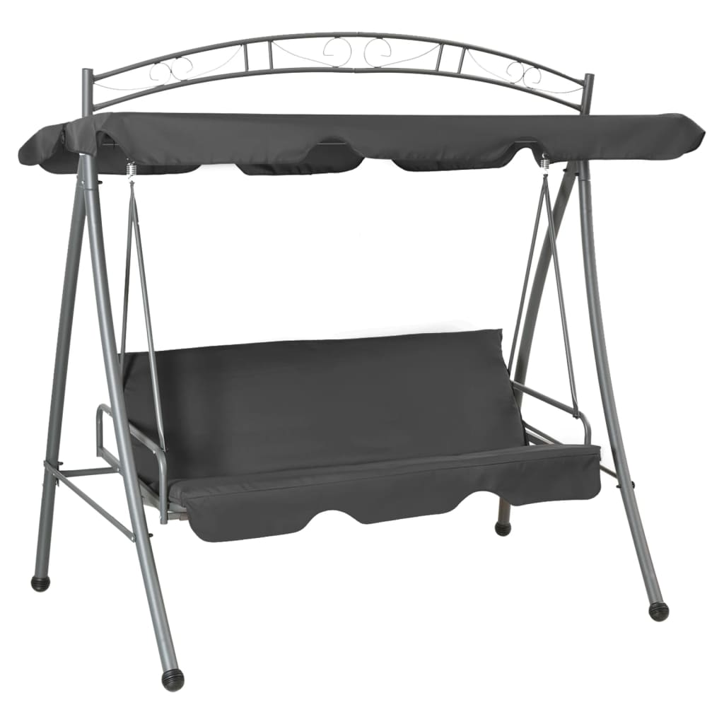Balansoar De Exterior Extensibil Cu Copertină, Cafeniu