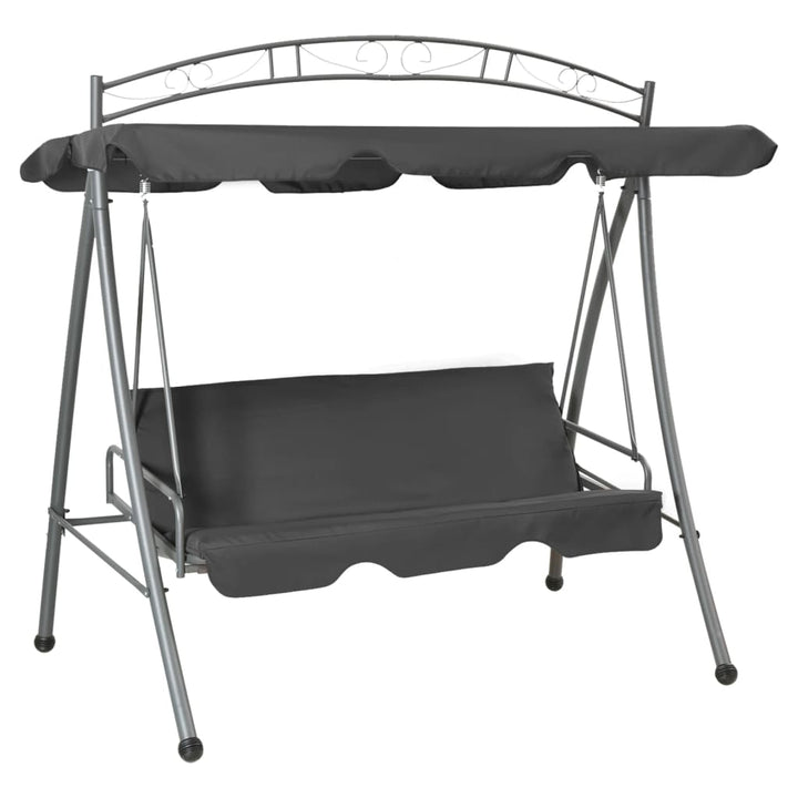 Balansoar De Exterior Extensibil Cu Copertină, Cafeniu