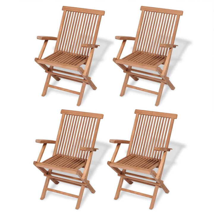 Set Mobilier Grădină, 5 Piese, Lemn Masiv De Tec