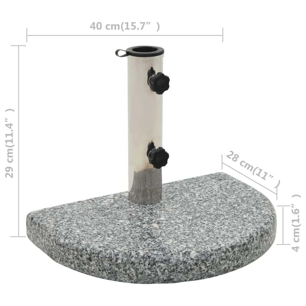 Suport Umbrelă De Soare, , Granit, 10 Kg, Curbat